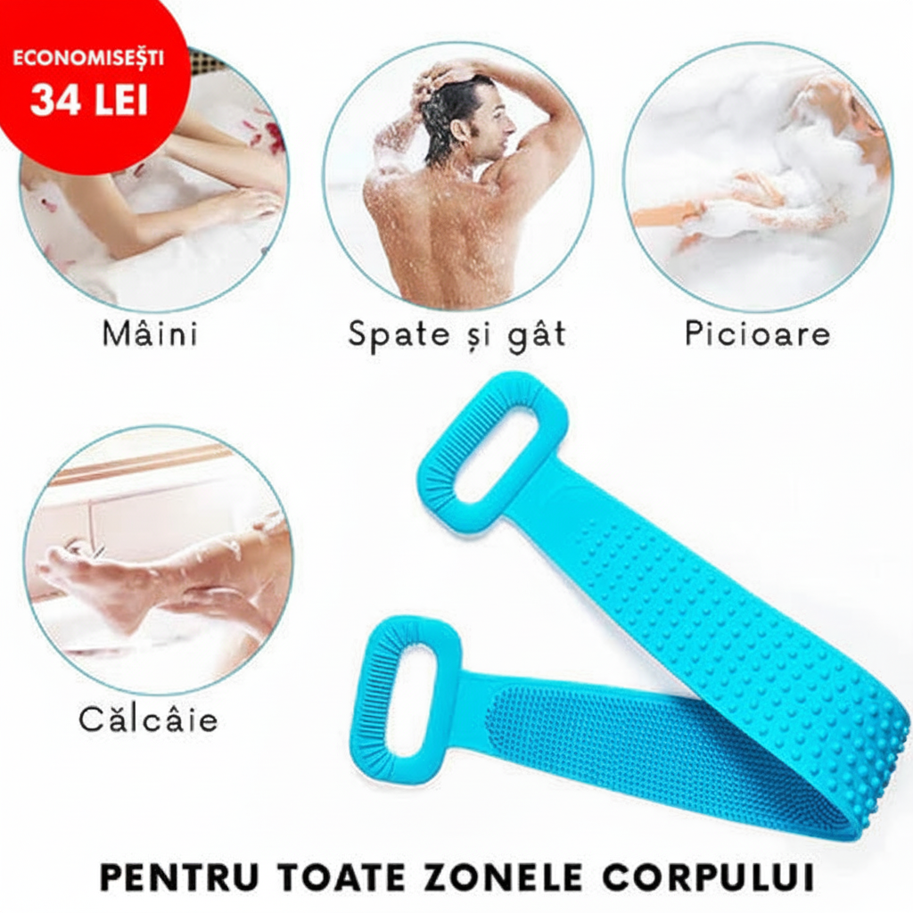 Utilizare burete pentru spate - economisești 34 lei