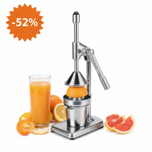 Storcător Manual de Fructe din Inox - Profesional, Oțel 18/10, Portocale/Lămâi